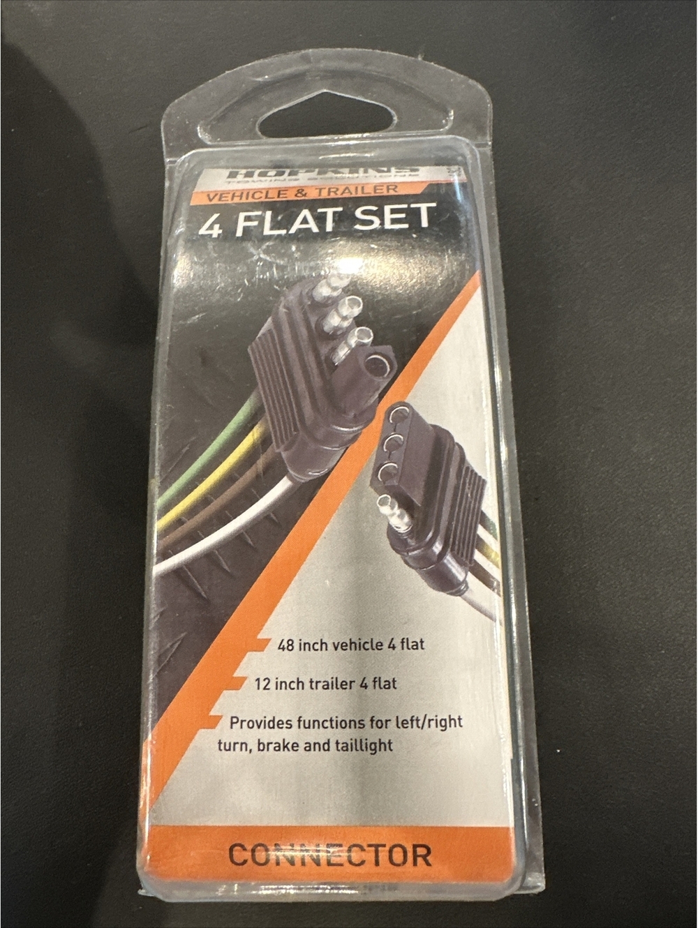 Flat Connector Set, 48215 4-Wire, Hopkins Towing Solution
